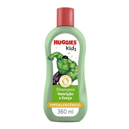 Shampoo Huggies Kids Nutrição e Força Hulk - 360 ml